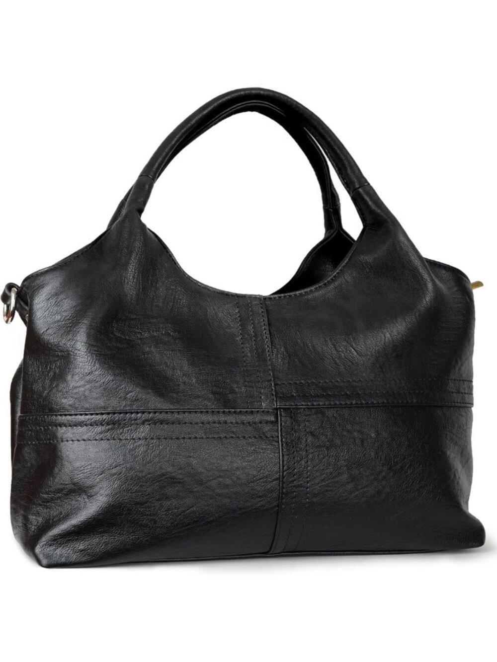 Stylish Medium Vegan Leather Tote Bags for Women, Detachable Satchel Strap, Hobo